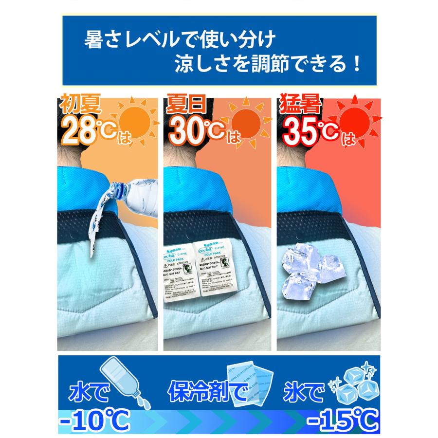 氷で！ 保冷剤で！首 冷却 クールビット アイス ポケット ネック