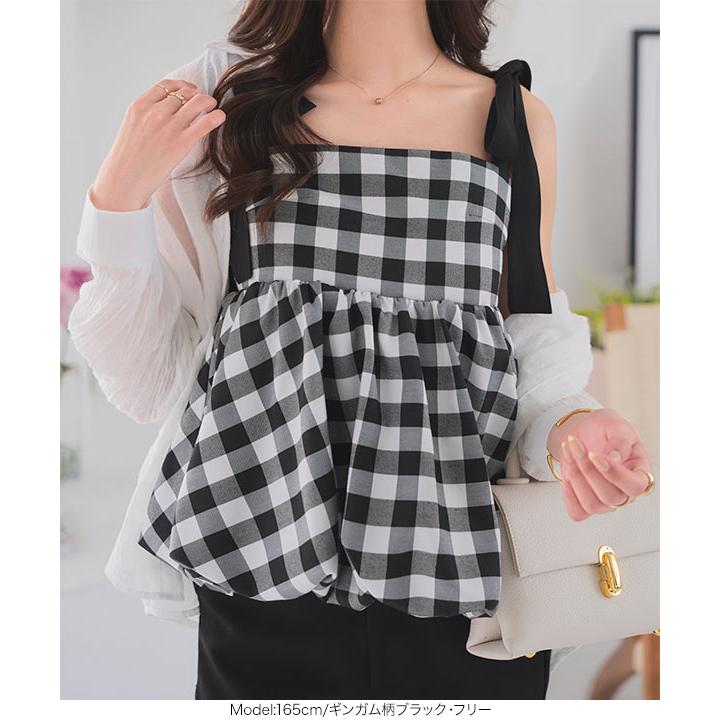 KOBE LETTUCE（神戸レタス） ビスチェ トップス レディース チェック柄