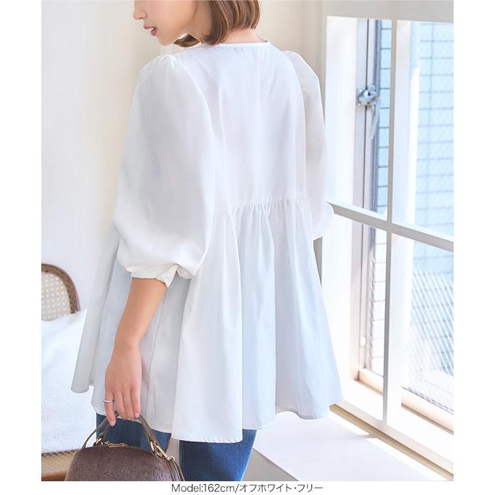 KOBE LETTUCE（神戸レタス） ブラウス レディース 長袖 スカラップ