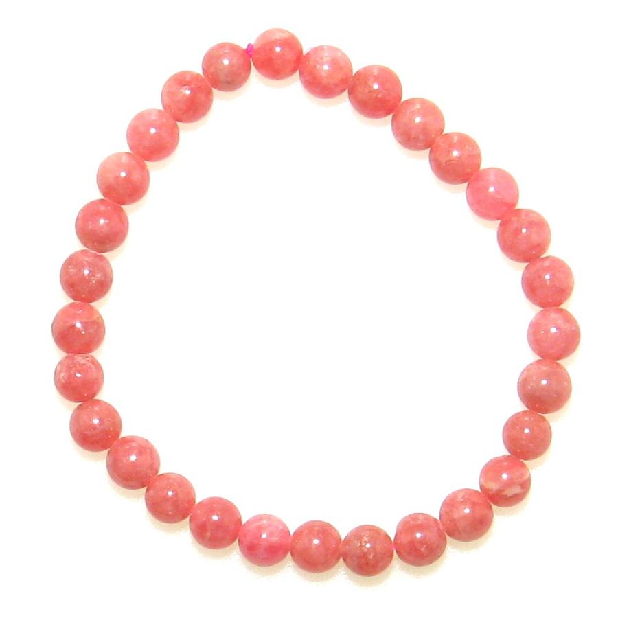 高級AA 縞模様の少ないインカローズ (ロードクロサイト) 6mm