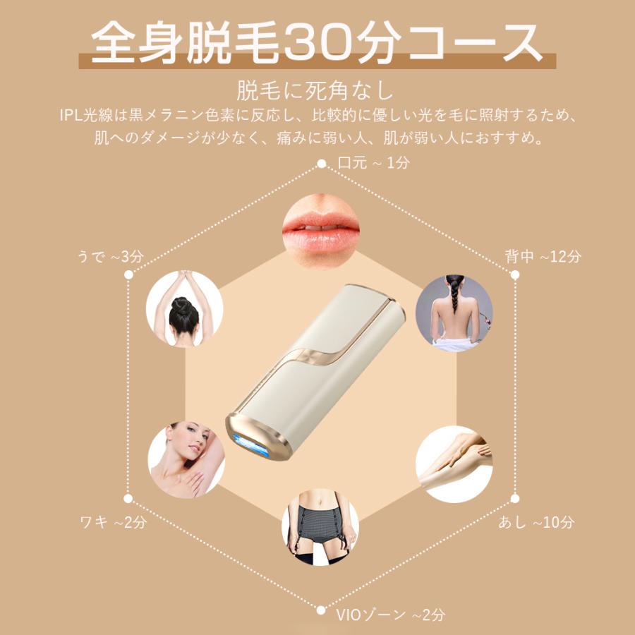 脱毛器 自宅 VIO対応 敏感肌も使えるIPL光脱毛器 だつもうき ヒゲムダ