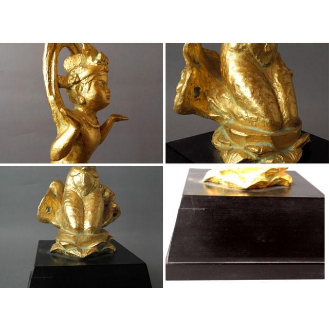 ブロンズ像 文化功労者 矢野秀徳作 ブロンズ像 胡蝶 : 古美術植松