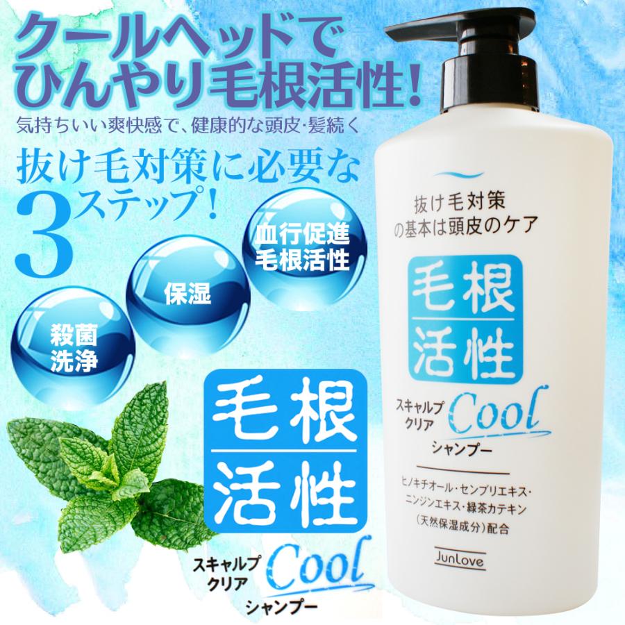 毛根活性 スキャルプクリアクールシャンプー 550ml : 安らぎ販売店小茶