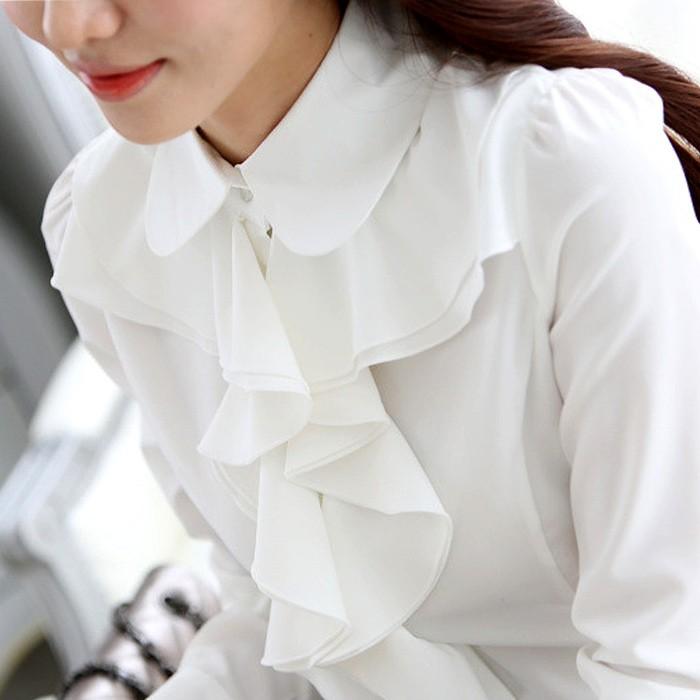 KOEISTORE（コウエイストア） 襟 フリル ブラウス シャツ レディース