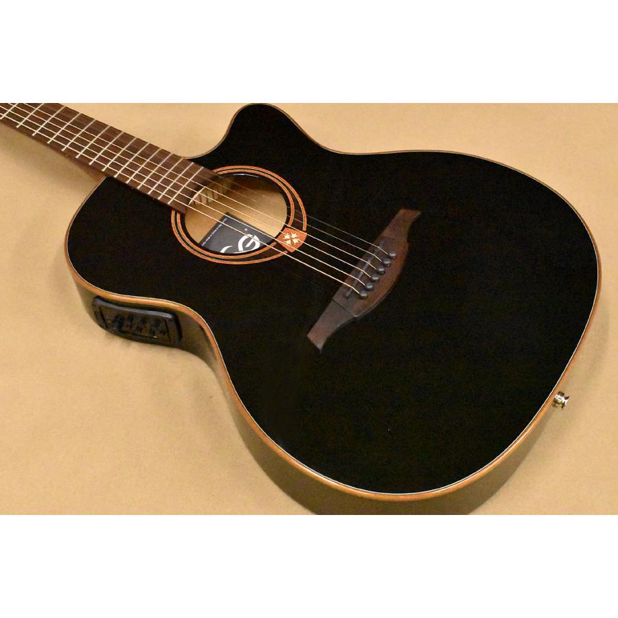 LAG Guitars T118ASCE BLK（スペア弦付き）ラグギター