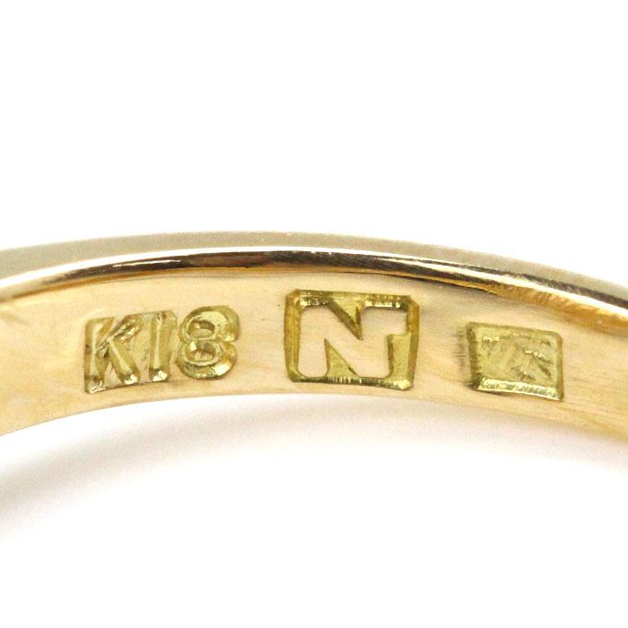 セイコージュエリー K18YG イエローゴールド フラワー リング・指輪