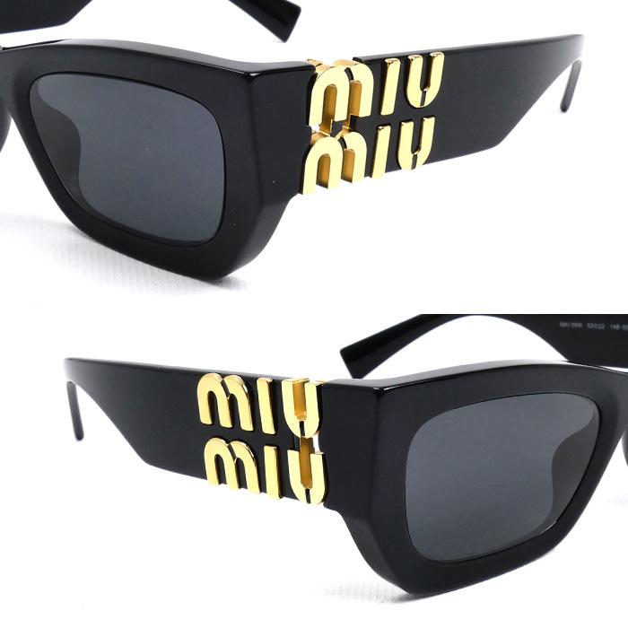 miu miu（ミュウミュウ） スクエア グリンプス サングラス ブラック
