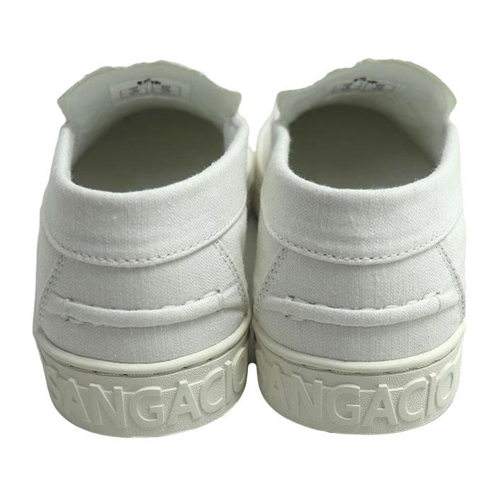 Sangacio サンガッチョ にゅ ローファー ORGANIC ホワイト 24cm