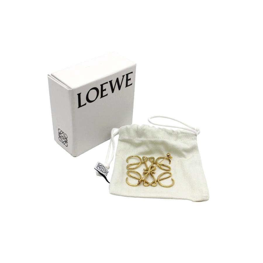 LOEWE ゴールド ロゴブローチ (箱、ポーチ付き) LOEWE ゴールド ロゴ