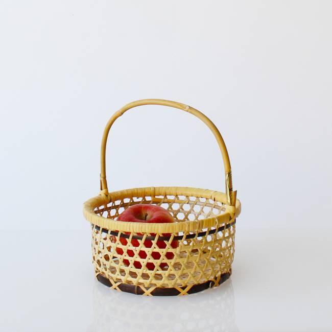 編みかご 小鳥籠(ことりかご） /小林ミドリ 新潟 天然竹 手編み 竹細工