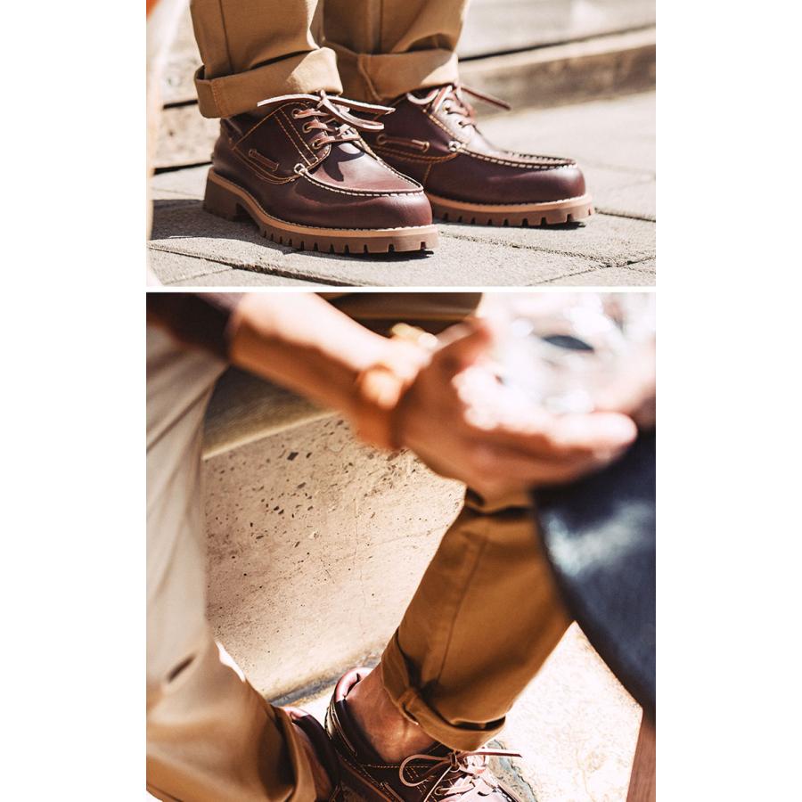 デッキシューズ メンズ 本革 スリーホール カントリー クラシック