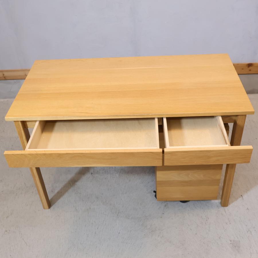 MUJI 無印良品 オーク材 パーソナルデスク&ワゴン シンプル ナチュラル