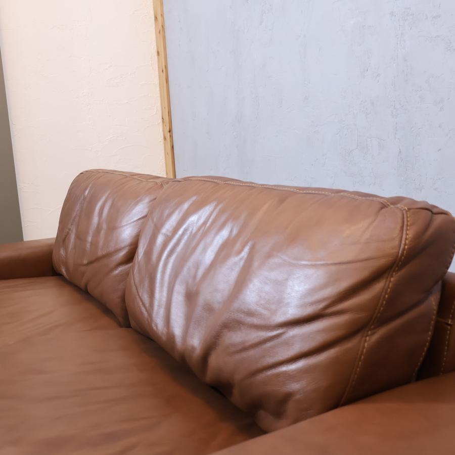 unico ウニコ TERRA テラ レザー フェザー 3人掛けソファー 総皮革