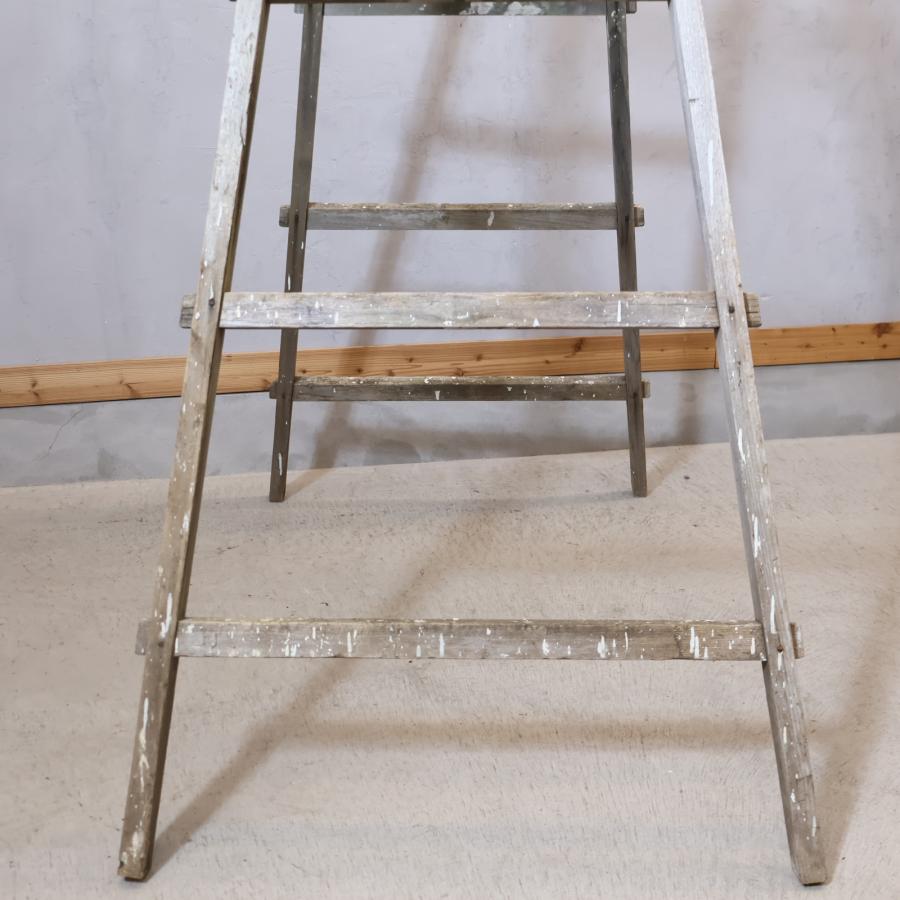ヴィンテージ ウッドラダー はしご 梯子 アンティーク 脚立
