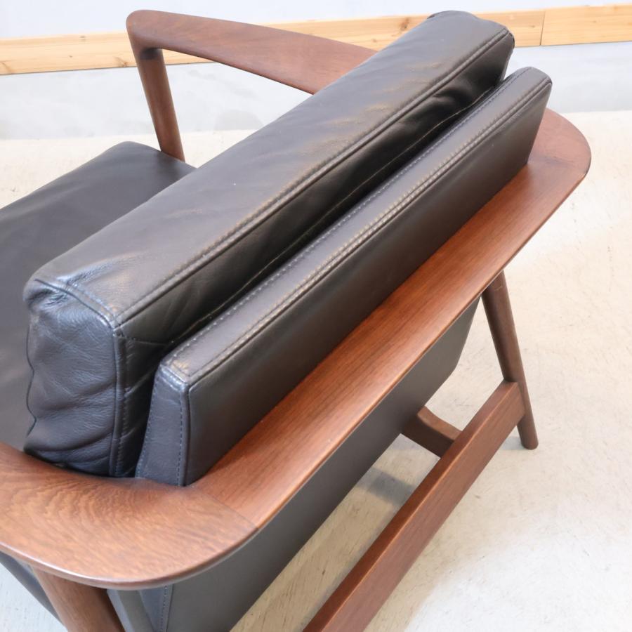 ACTUS アクタス HORSE SHOE ホースシュー マホガニー材 レザー アーム