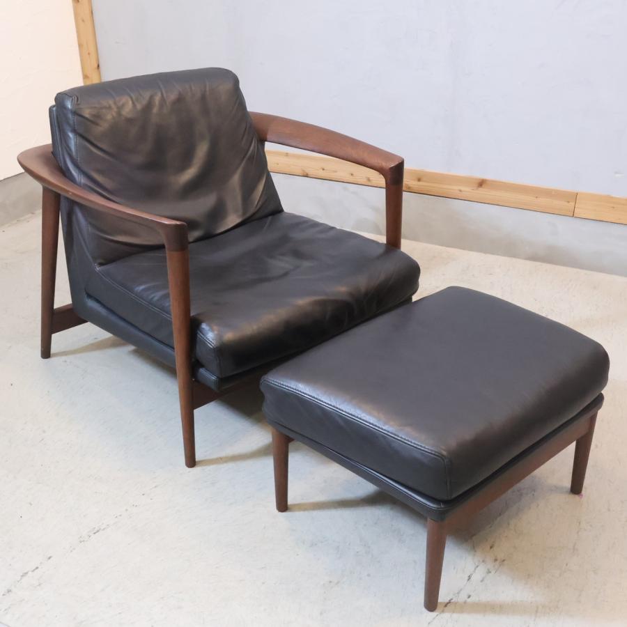 ACTUS アクタス HORSE SHOE ホースシュー マホガニー材 レザー アーム