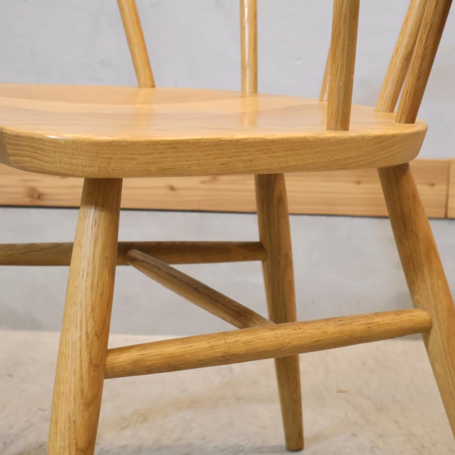 無印良品（MUJI） オーク無垢材 ダイニングチェア 2脚セット 北欧