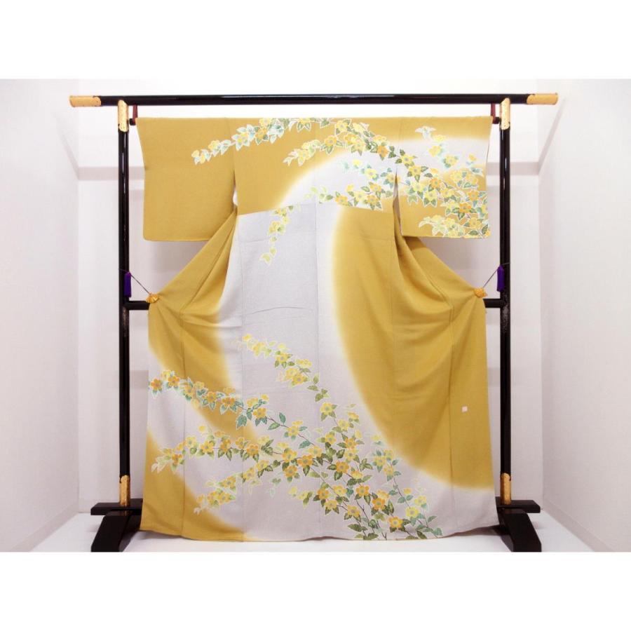 未使用品】訪問着 ちりめん 友禅金彩加工 ボカシ染 : KOMEHYO
