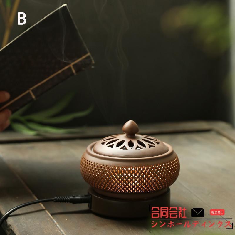 電気香炉 電子香炉 お香立て おしゃれ アロマセラピー香炉 手作り