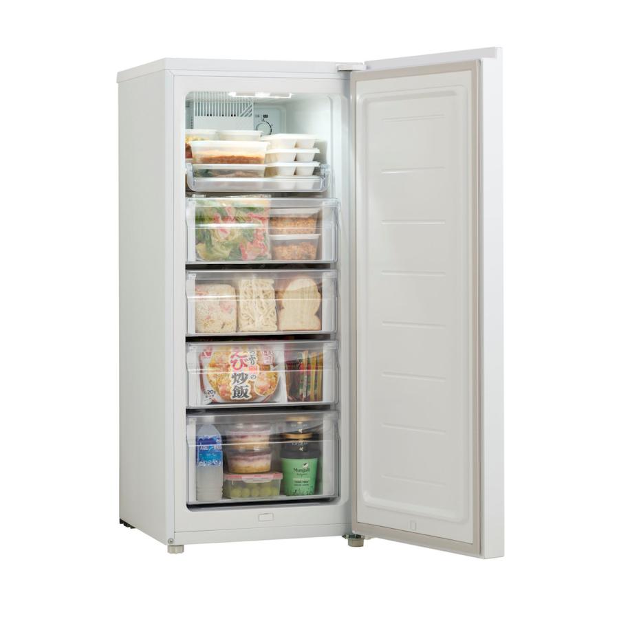 ハイアール フリーザー 前開き冷凍庫 135L ホワイト JF