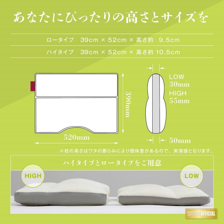 フランスベッド（FRANCEBED） 正規品 枕 ニューショルダーフィット