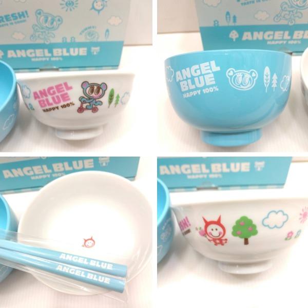 エンジェルブルー ANGELBLUE ナカムラくん ノベルティ 茶碗 お椀 お箸