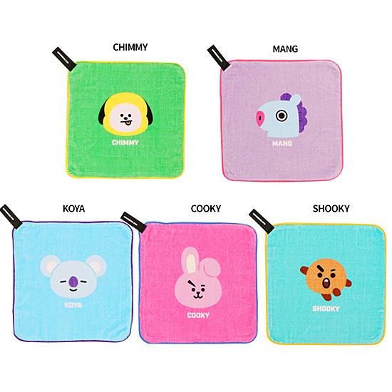BT21 ハンド タオル BTS 防弾少年団 公式 韓国 ハンカチ かわいい