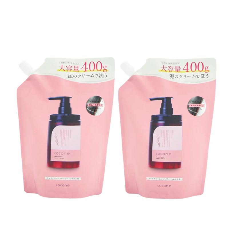 cocone クリームシャンプー ボトルシャンプー2本、詰め替え用6個