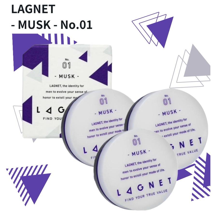 ラグネット lagnet 3箱 ムスクの香り 10g 練香水 LAGNET メンズコスメ