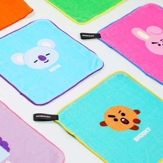BT21 ハンド タオル BTS 防弾少年団 公式 韓国 ハンカチ かわいい