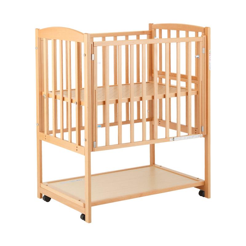 カトージ（KATOJI） ベビーベッド ミニ ハイタイプベッド ツーオープン