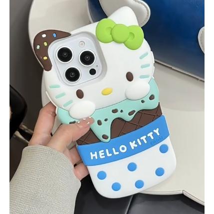 キティちゃん スマホケース キティ ハワイ風 日焼けキティ 立体