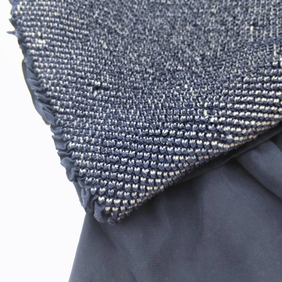 総絞り兵児帯 新品 絹100% 祭り 男性着物 帯 大島 紬 紺色 : 河原呉服