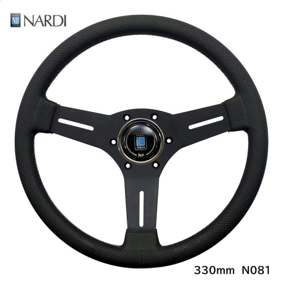 NARDI NARDI COMPETITION 33φ (330mm パンチングレザー＆ブラック
