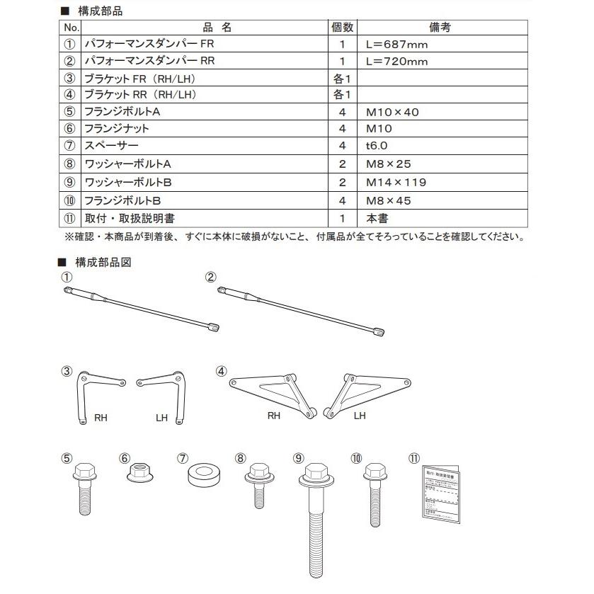 TRD プリウス 60系 ZVW60, ZVW65, MXWH60, MXWH61, MXWH65用 GR
