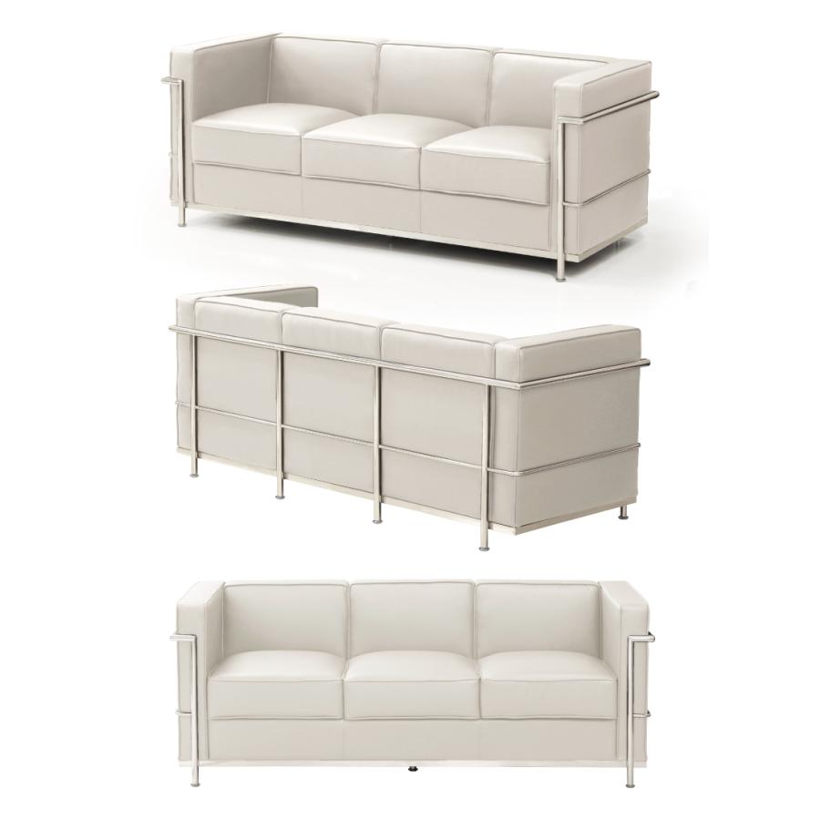 ☆はるぴよページ☆ ホワイト1人掛けソファとスツールセット 1人掛け