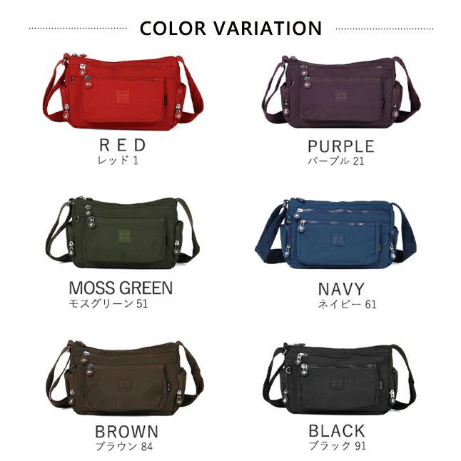 ショルダーバッグ レディース 斜めがけ 軽い ナイロンバッグ 肩掛け