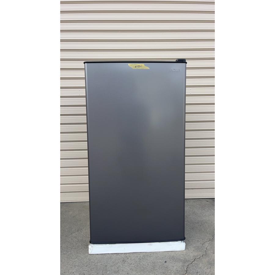 AQUA（アクア） 冷凍冷蔵庫 90L 1ドア 右開き 一人暮らし AQR-9P-DS