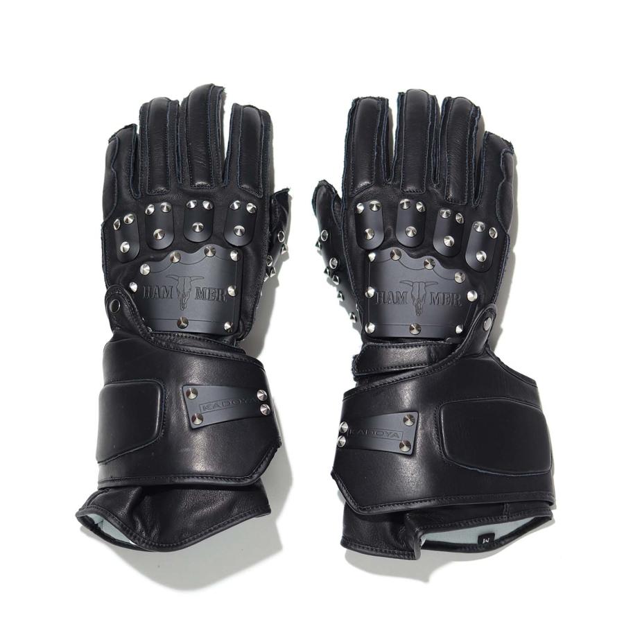 カドヤ（KADOYA） KADOYA HAMMER GLOVE-GAUNTLET ブラック×ブラック