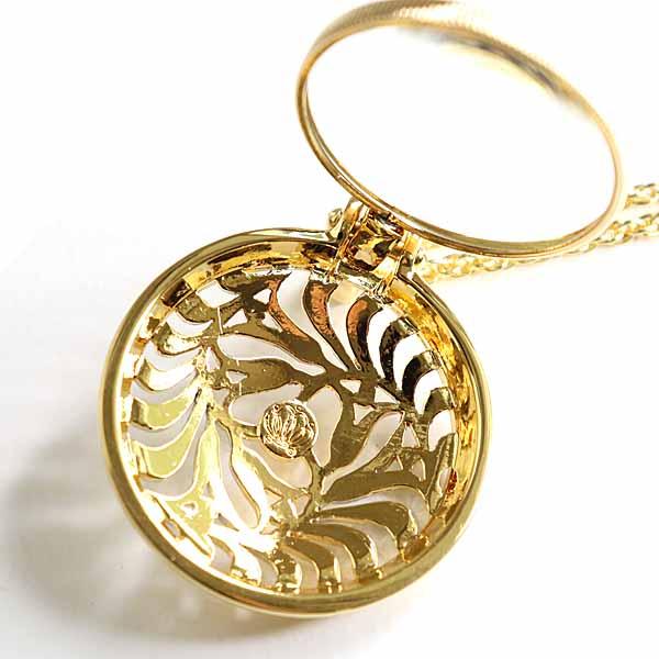 MIKIMOTO（ミキモト） パール付き ルーペネックレス ペンダント GP