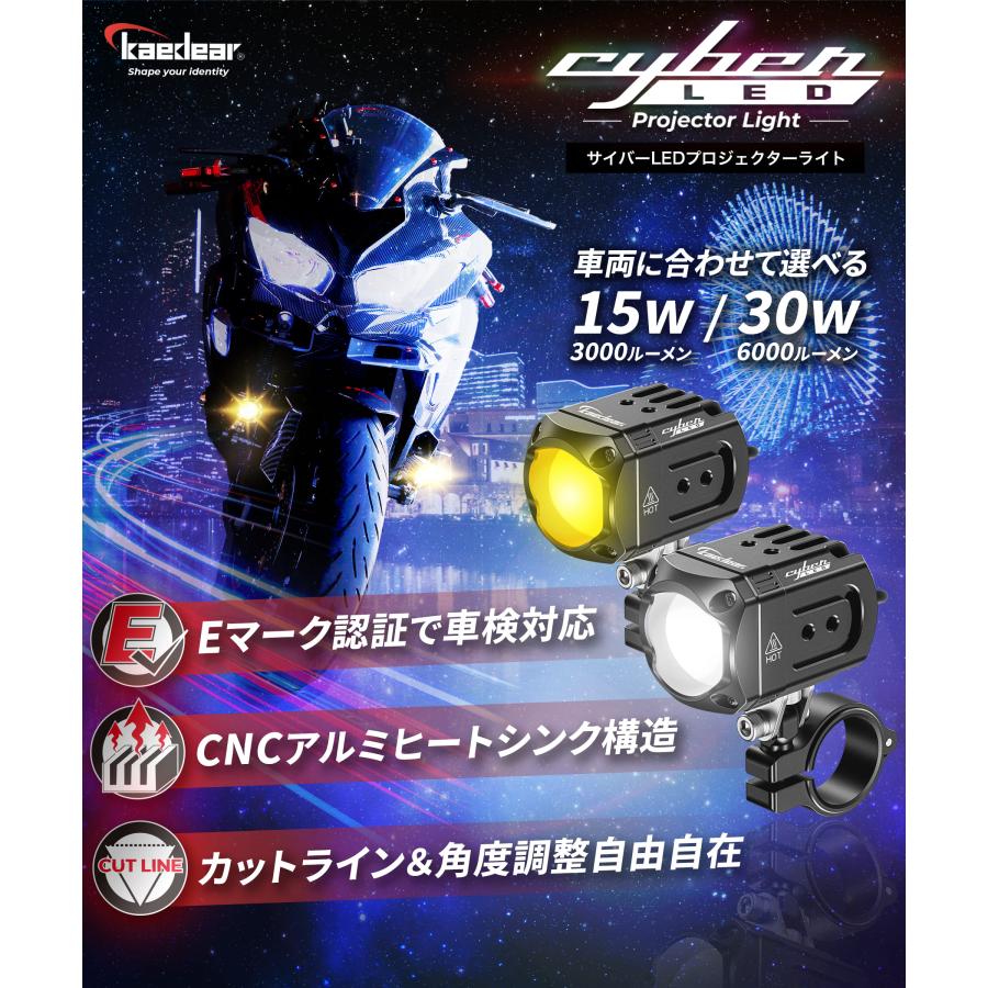 Kaedear（カエディア） 【 爆光 フォグ 】 バイク フォグランプ LED