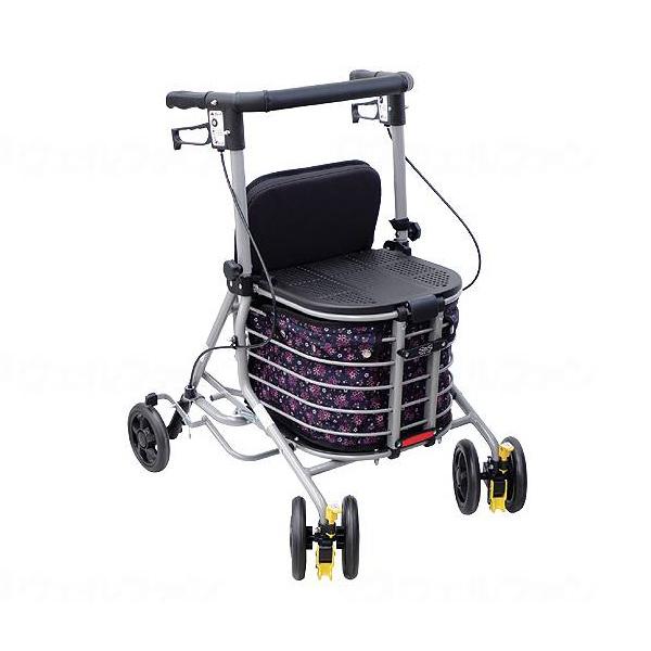 シンフォニーバスケットSP 島製作所 キャリー 福祉 歩行車 シルバー