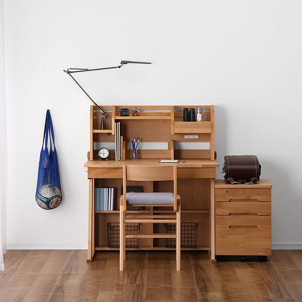 すっきりデザインの 学習机・学習デスク 3点セット 100cm幅（デスク+