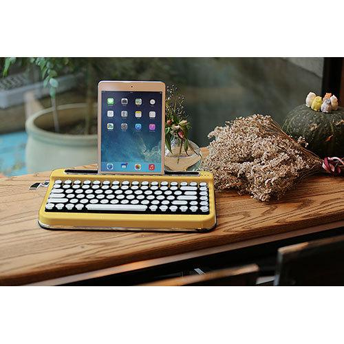 AJAX（アイアス） タイプライター風 レトロキーボードPENNA Mustard