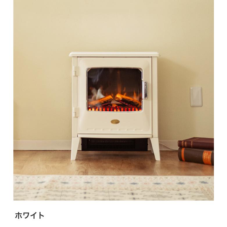 ストーブ 電気 静音 LEDライト 省エネ 3畳〜8畳 リモコン付 たき火 薪