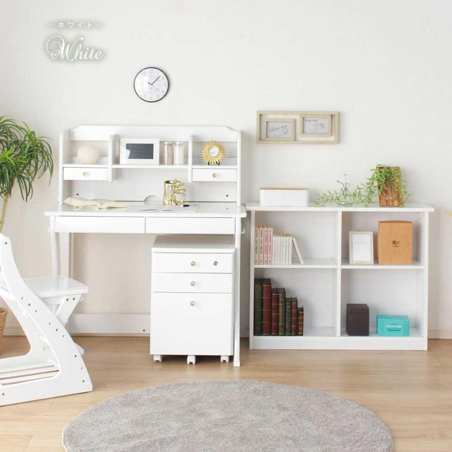 学習机 4点セット プリンセスデスク ワゴン キャスター付き 上棚