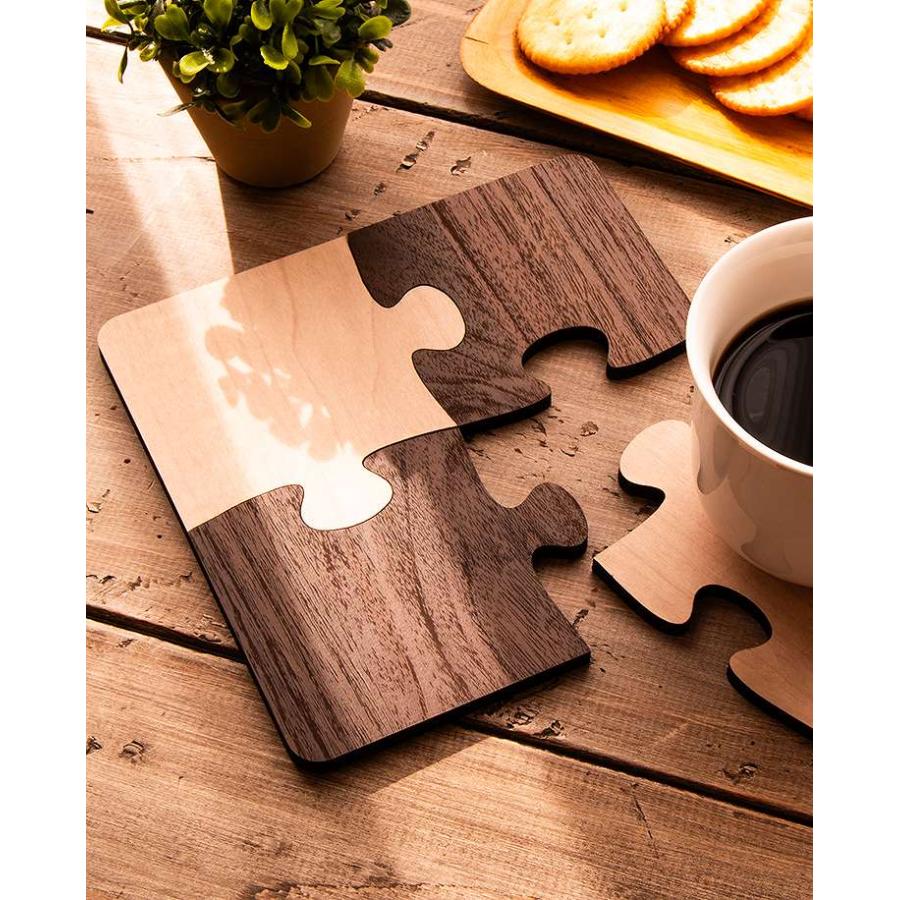 コースター おしゃれ おもしろ 4枚セット 木製 かわいい 可愛らしい