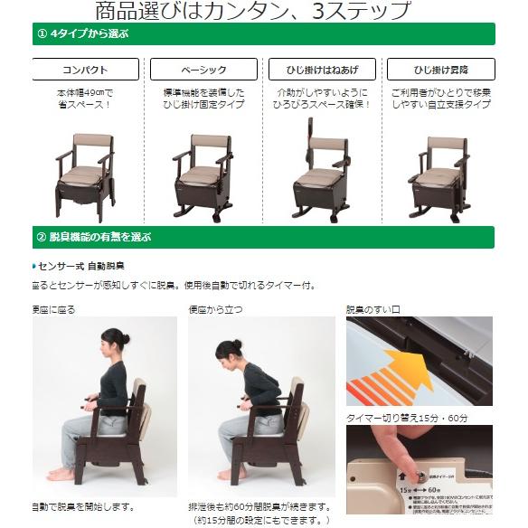 Panasonic（パナソニック） 家具調トイレ 座楽 ひじ掛けはねあげ