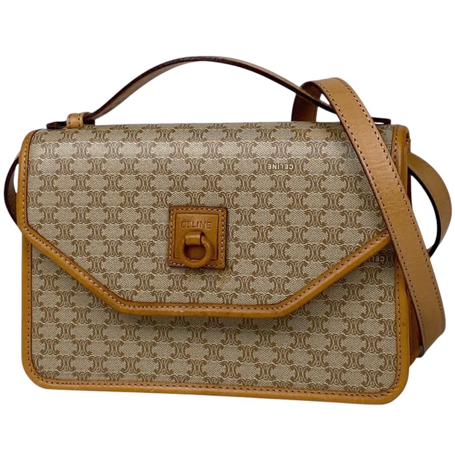 CELINE（セリーヌ） マカダム柄 斜め掛け ハンドバッグ ショルダー