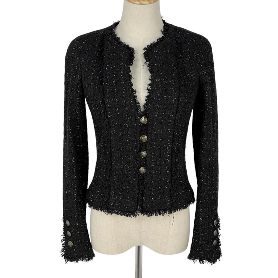 CHANEL（シャネル） ココマークボタン ツイード ジャケット ショート丈